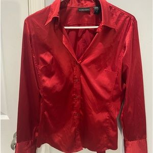 Satin Button Down